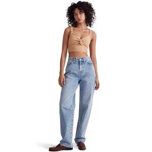 Madewell® Cutout Tank NWT Size Medium in Dried Straw NA7057 Retail $42